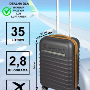 Walizka kabinowa Cavalet Pasadena antracytowa