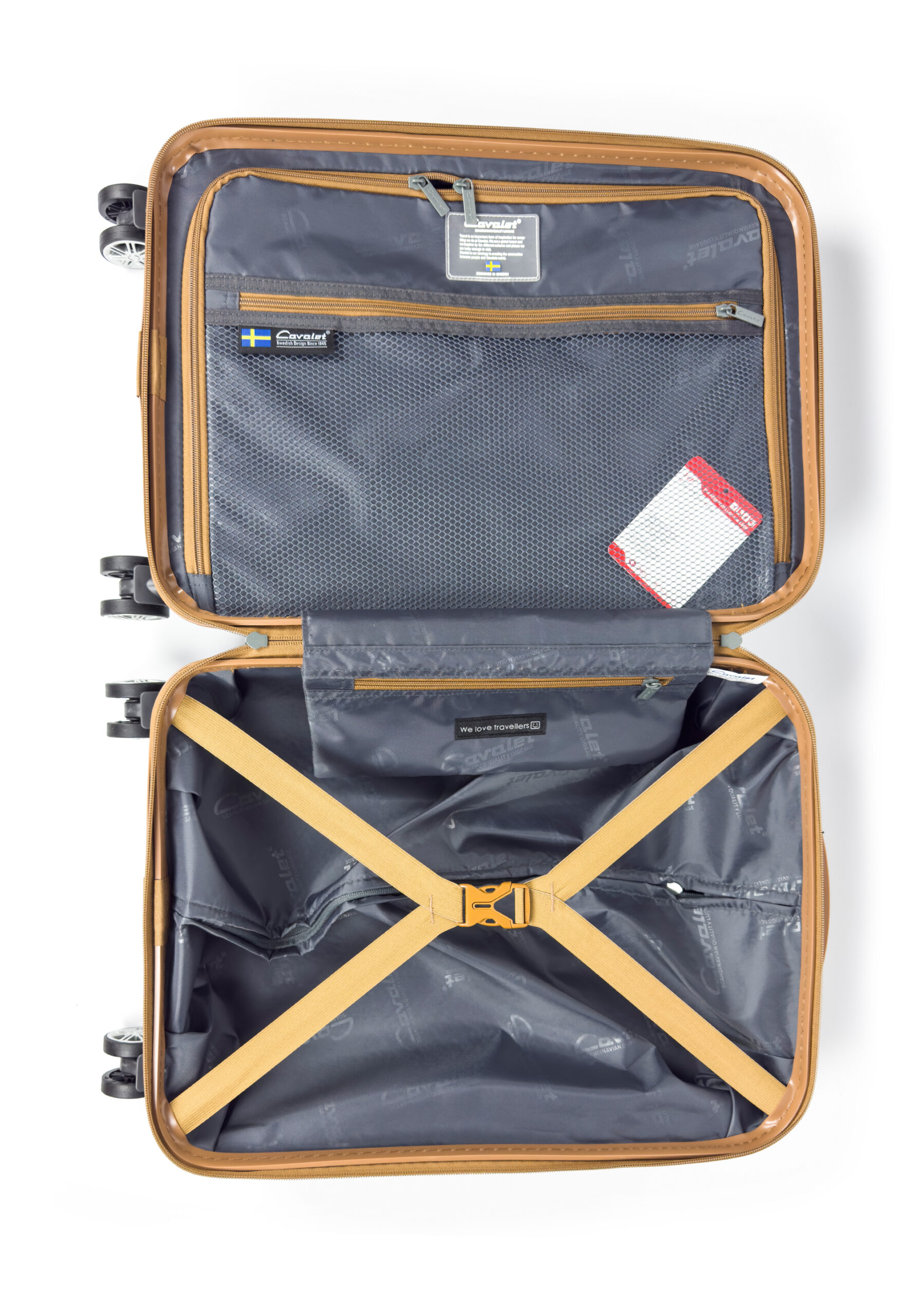 Walizka kabinowa Cavalet Pasadena srebrna - obrazek 9