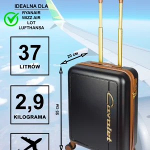 Walizka kabinowa Cavalet Viken czarna